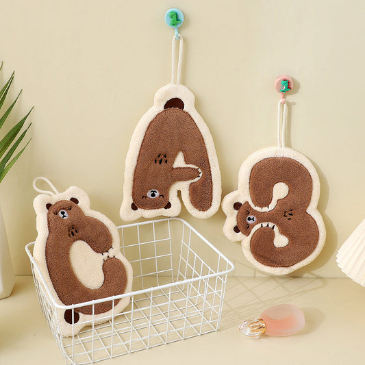 Kawaii Bear Hand Towel