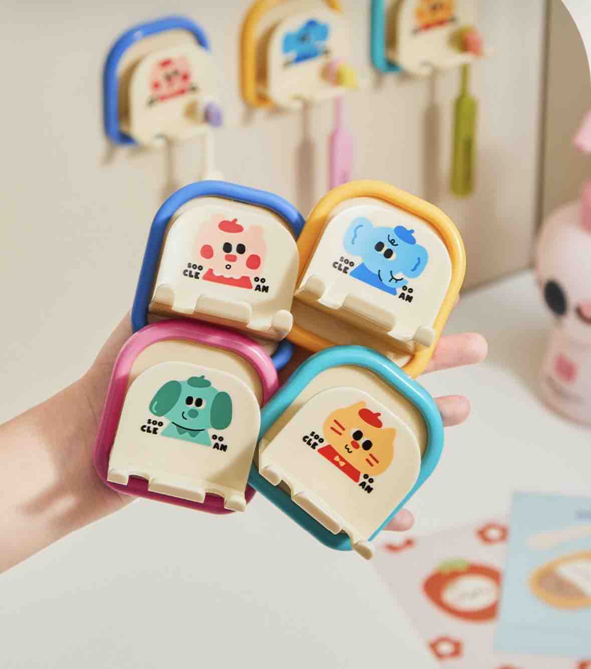 Cute Toothbrush/Sponge Holder