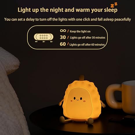Durian Fruit Silicone Touch Night Lamp