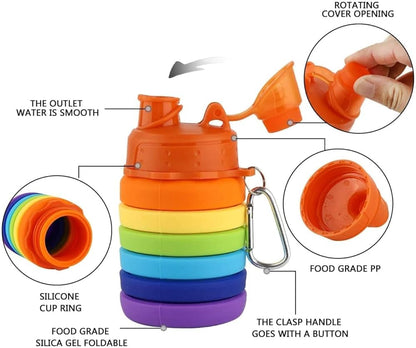 Rainbow Squishy Bottle/Foldable Bottle