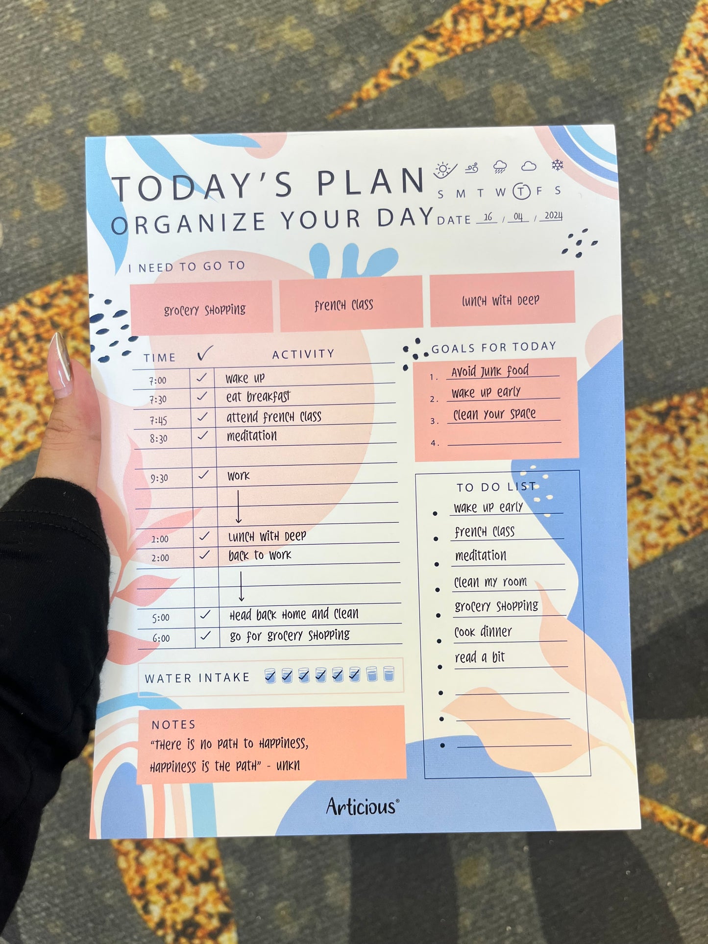 Aesthetic Daily Planners