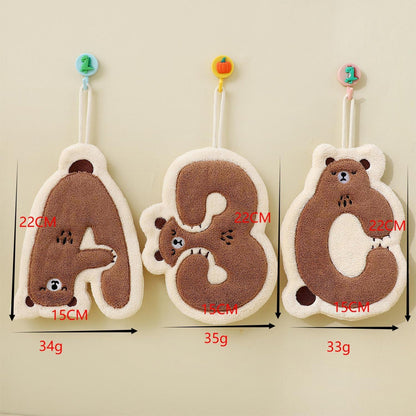 Kawaii Bear Hand Towel