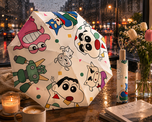 Cute Shinchan Automatic Umbrella