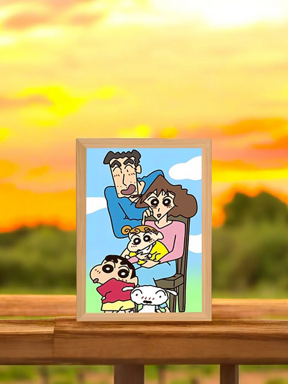 Shinchan LED Frame | Aesthetic Lamp Frame