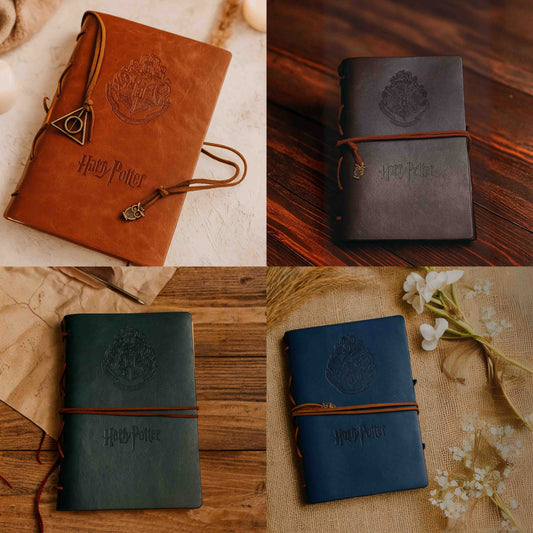 Harry Potter Leather Premium Diary with Bookmark