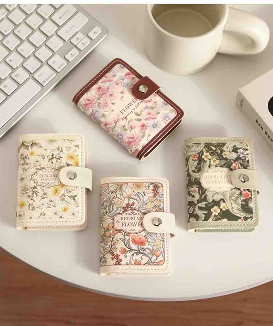 Vintage Retro Floral Card Holder