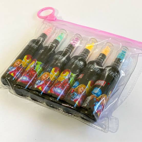 Avengers Bottle Highlighter (Set of 6 Pcs)