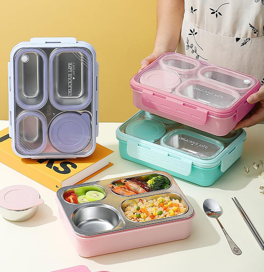 Individual Seal Stainless Steel Lunch Boxes