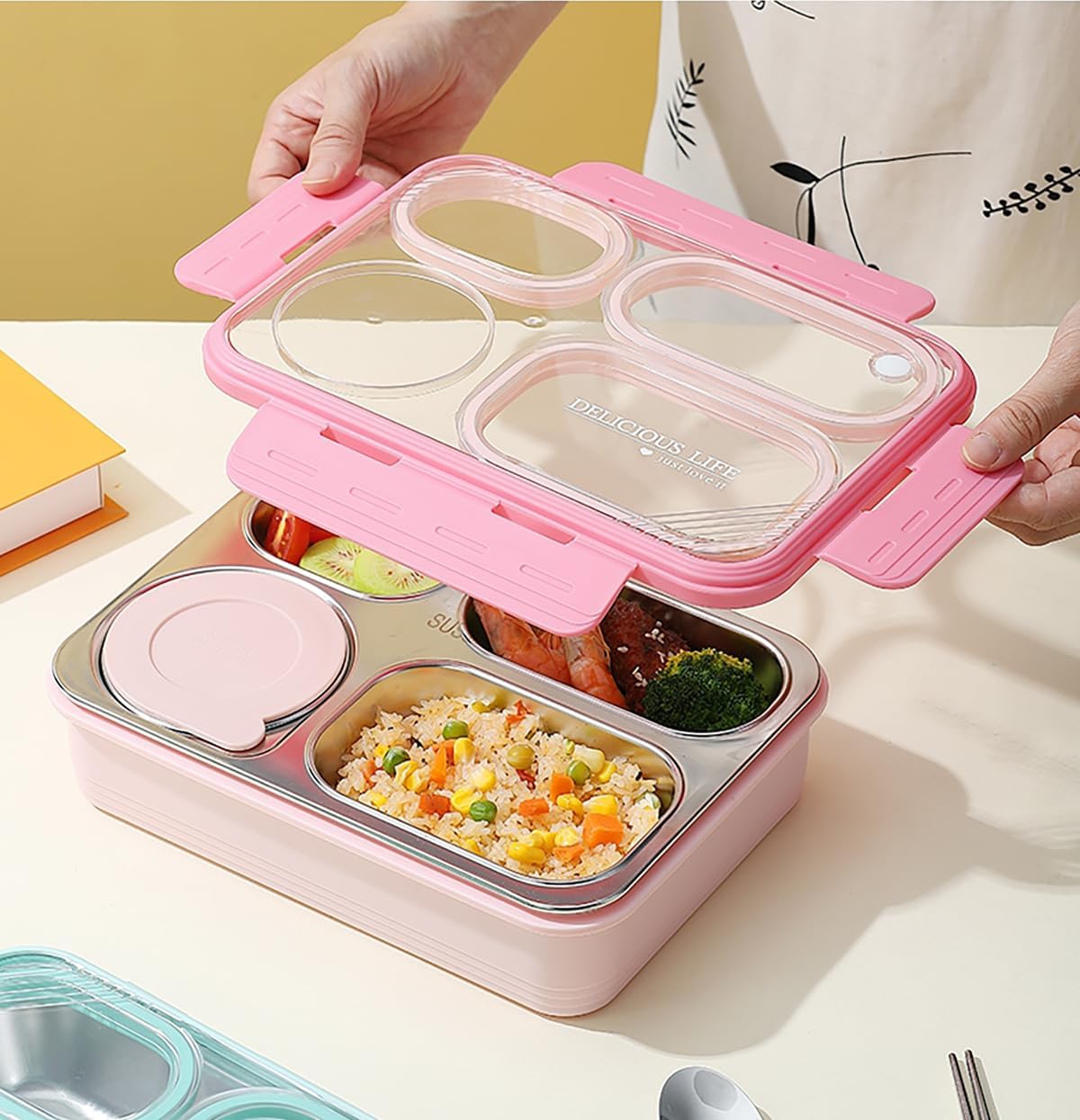 Individual Seal Stainless Steel Lunch Boxes