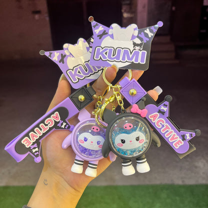 Kuromi Keychain With Fragrance Bubbles/Premium Fragmented Keychain