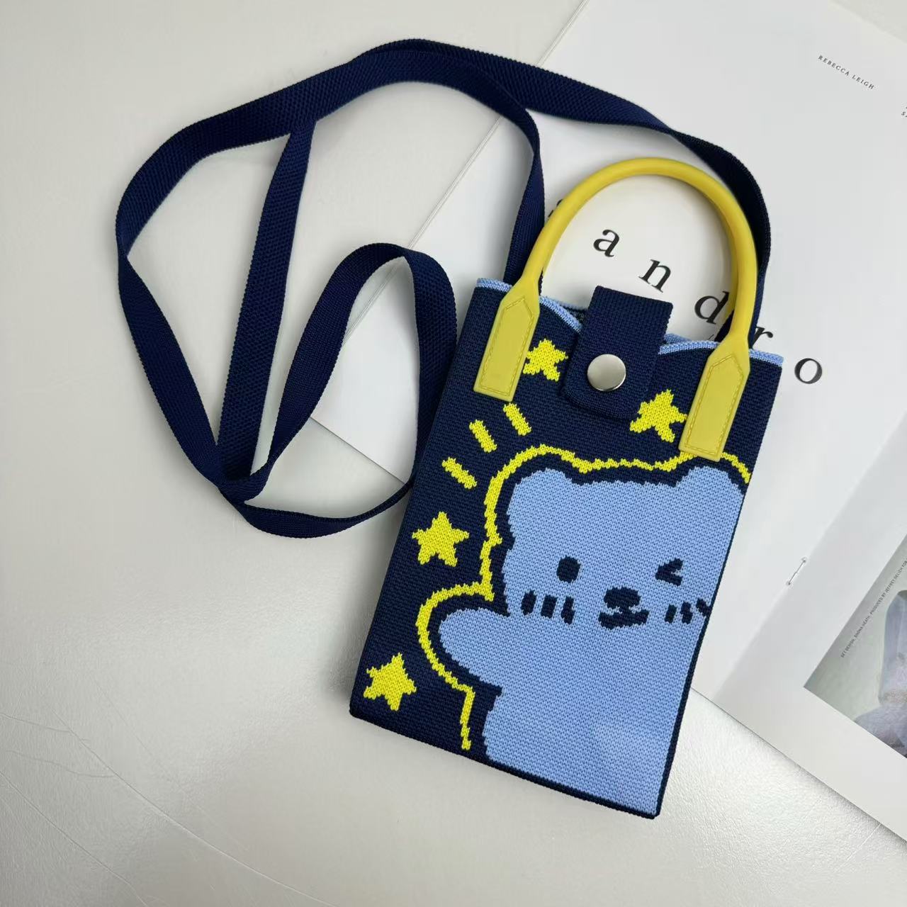 Korean Mobile Sling Bag- Teddy Edition
