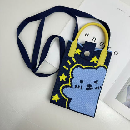 Korean Mobile Sling Bag- Teddy Edition