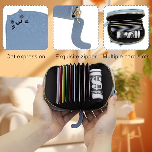 Cute Sitting Cat Card Holder/Multi-Compartments Wallet