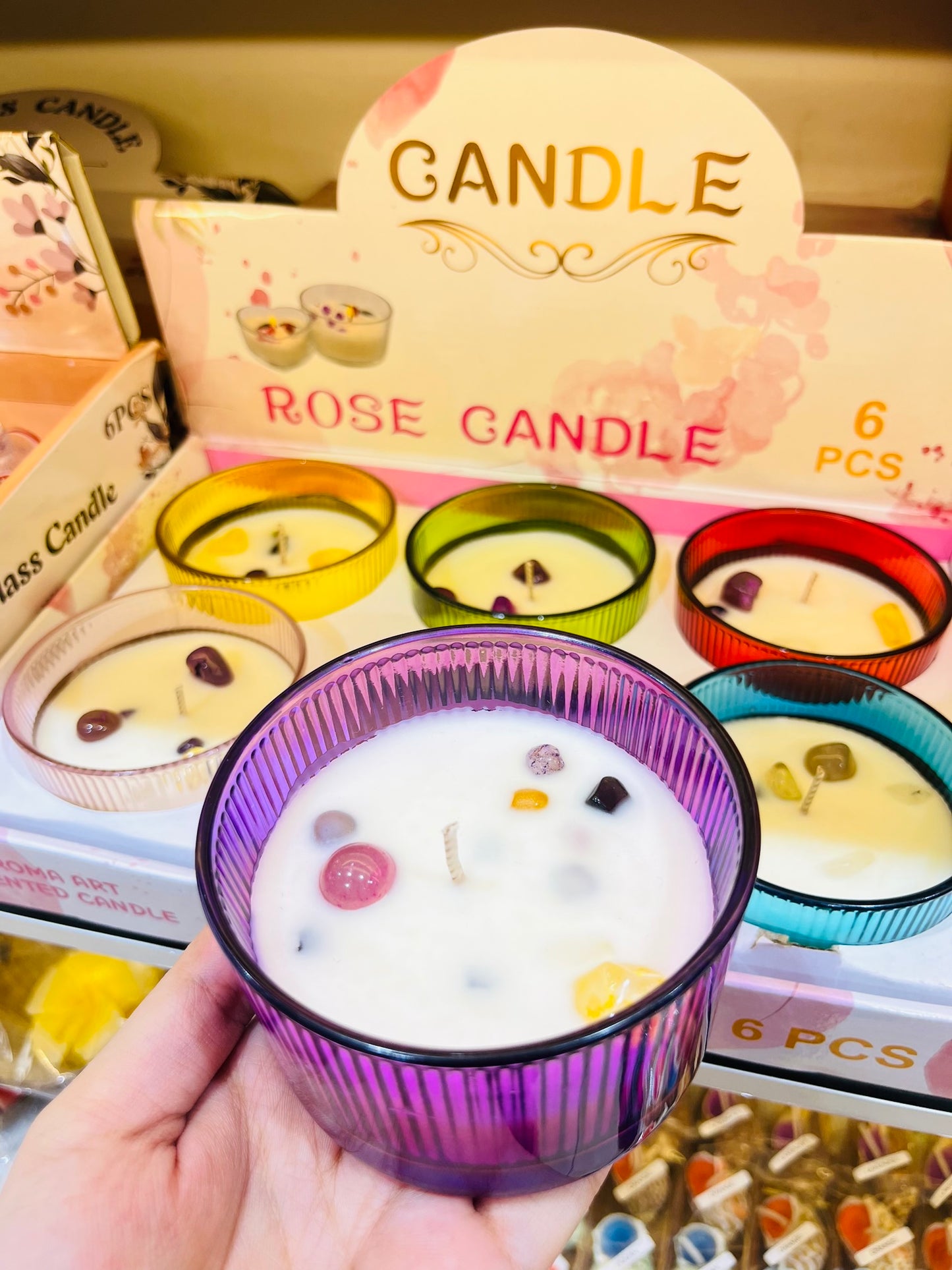 Scented Crystal Stone Candle