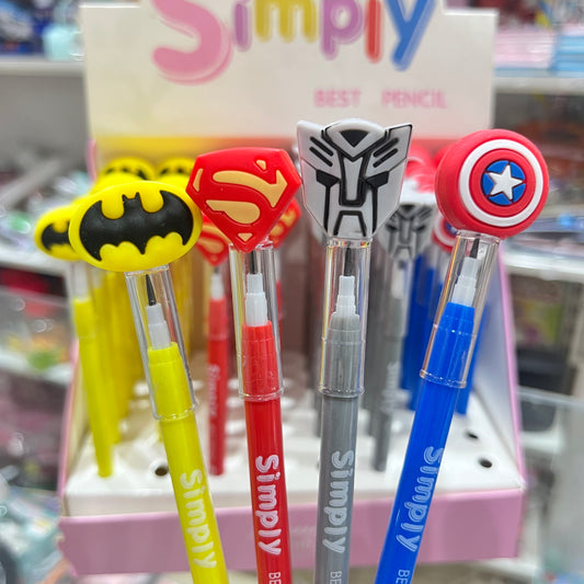 Superhero Pencils (Set of pcs)