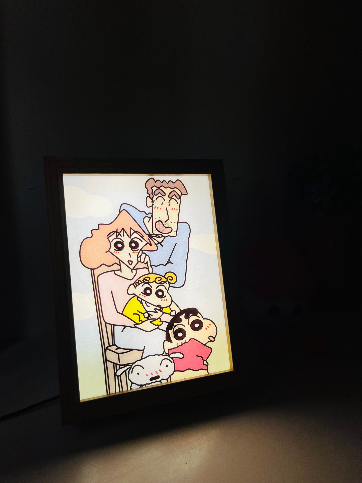 Shinchan LED Frame | Aesthetic Lamp Frame