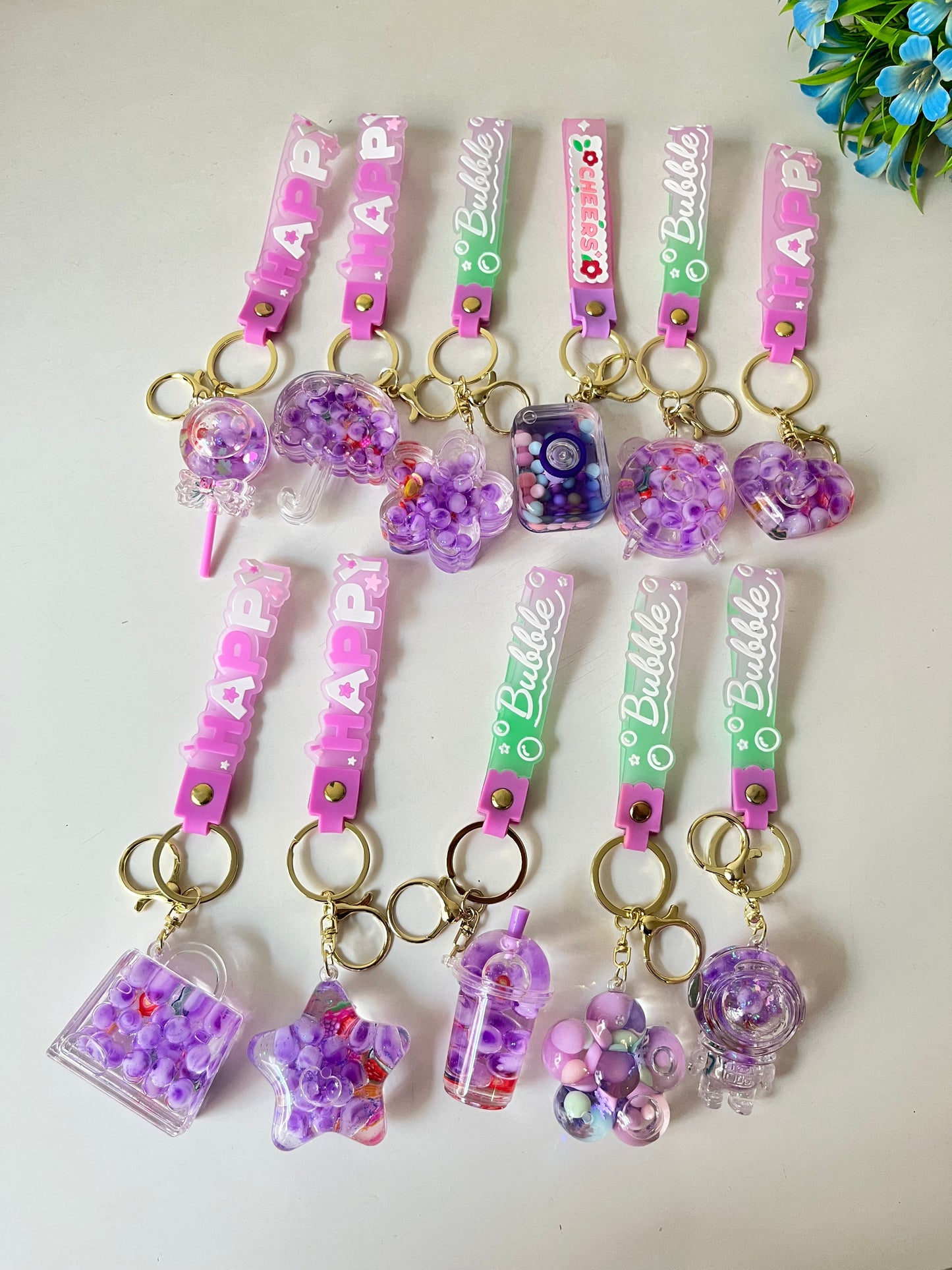 Purple Floating Water Keychain | Buy 1 & Get 1 FREE