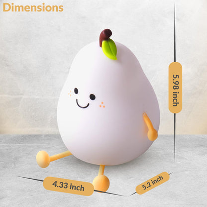 Pear Silicone Touch Night Lamp