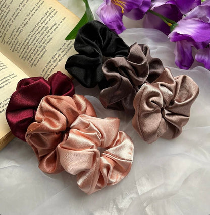 Luxe Premium Scrunchies (Set of 4 Pcs)