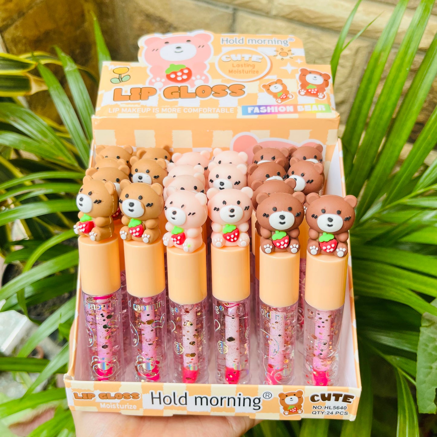 Kawai Strawberry Teddy Lipgloss