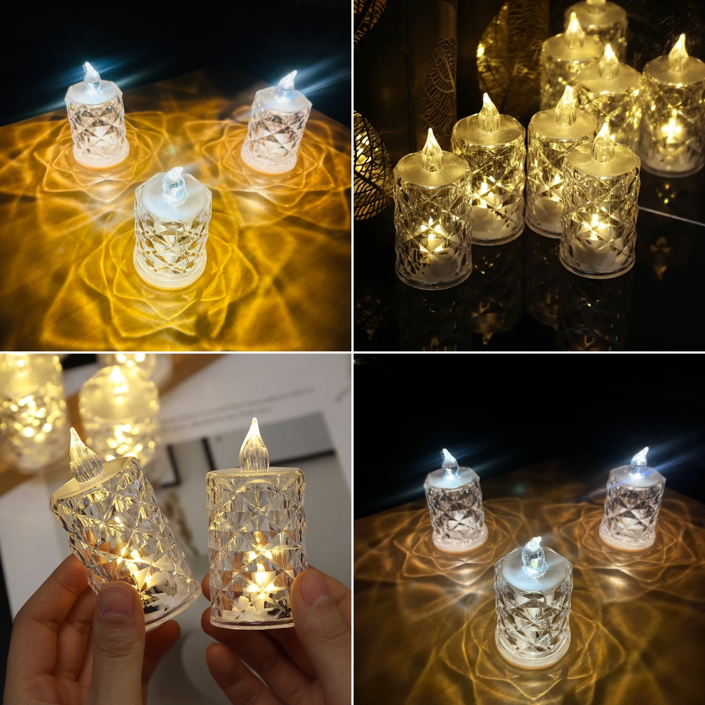 LED Pattern Candle Lamp