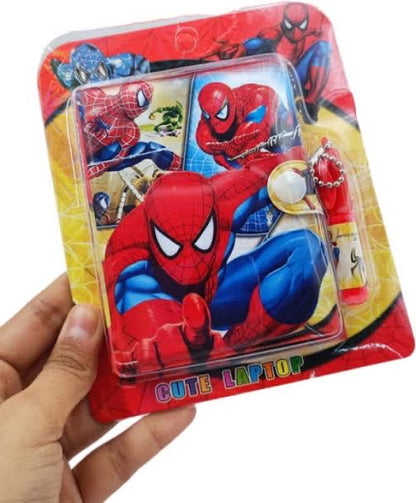Cute Mini Spiderman Theme Pocket Diary With Pen