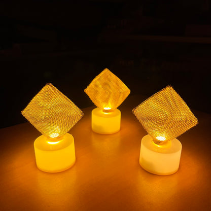 Tea Light Pattern LED Diya