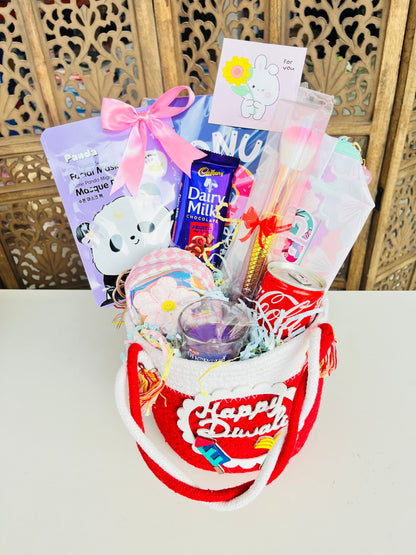 Cute Diwali Basket Hamper