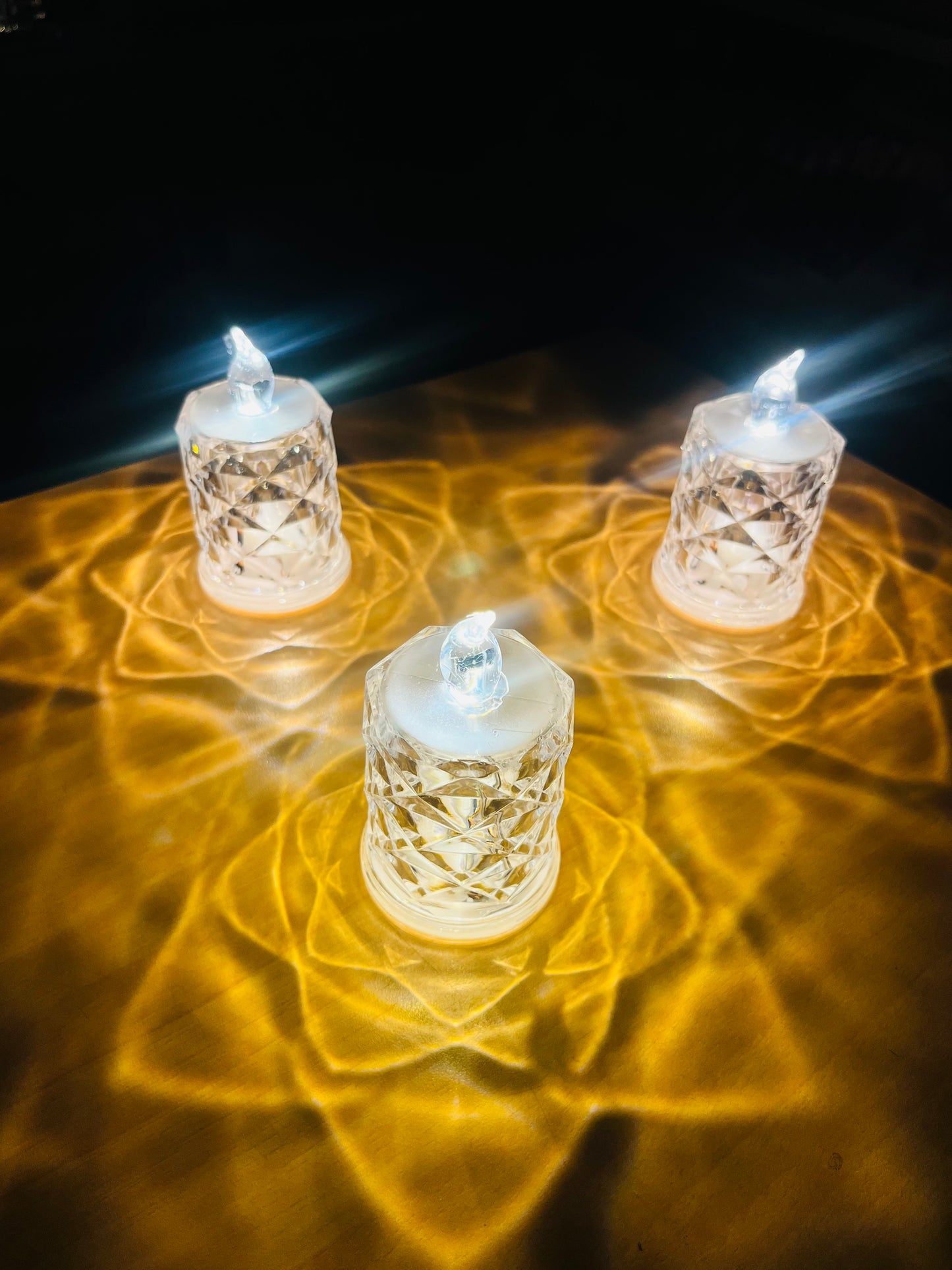 LED Pattern Candle Lamp