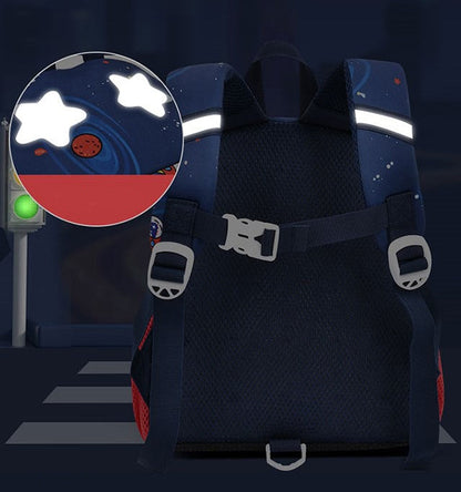 3D My Friend Rocketry Space Kids Bagpack/Premium Space School Bag with Buckle