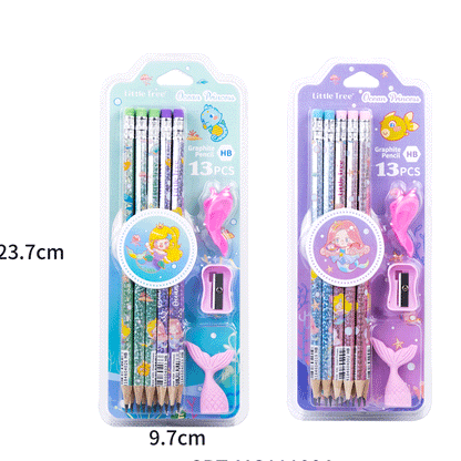 Mermaid Pencils Set