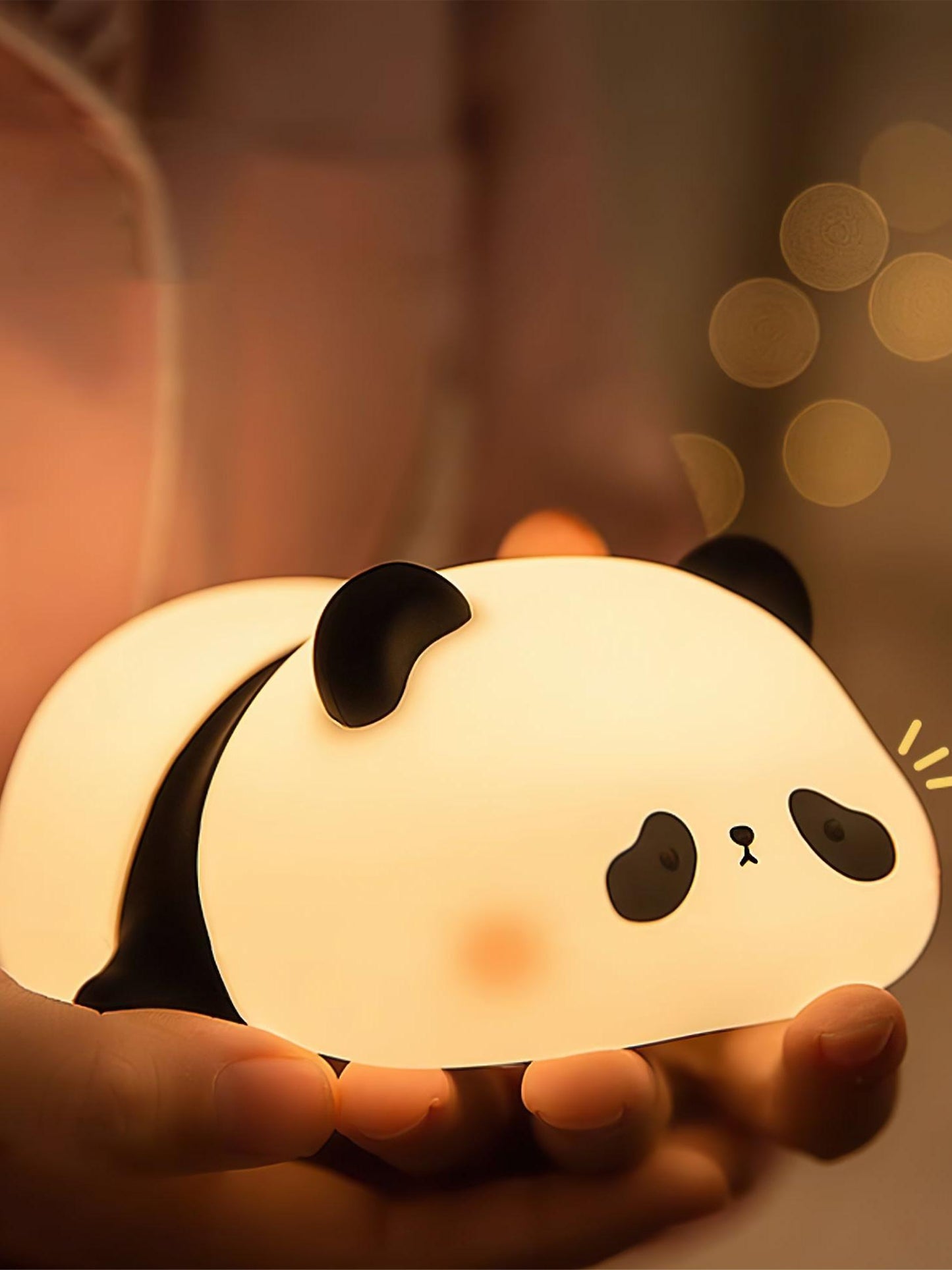 Lonely Color Changing Panda Silicone Lamp