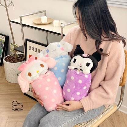 Sanrio Plushie + Blanket
