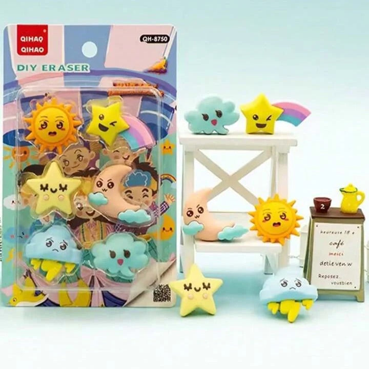 Fantastic Weather Theme Erasers Set