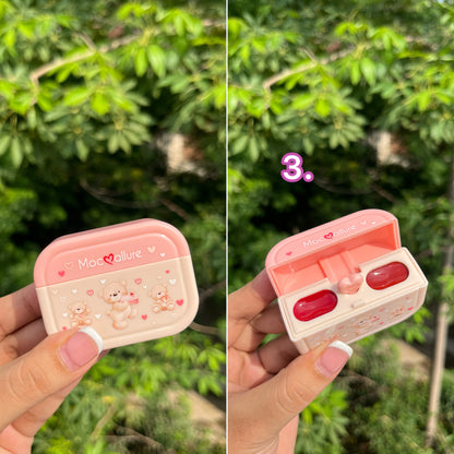 Teddy Airpods Case Lipstick