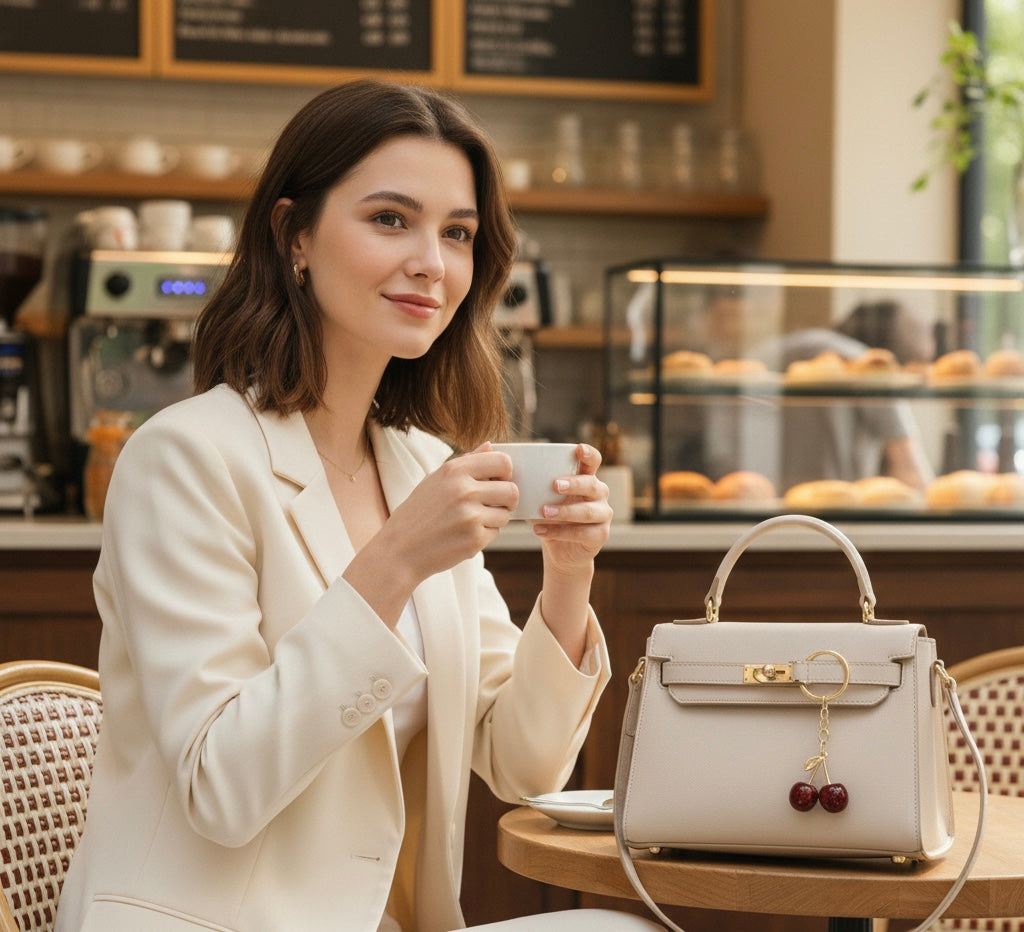 Mini Cherry Bag Charm