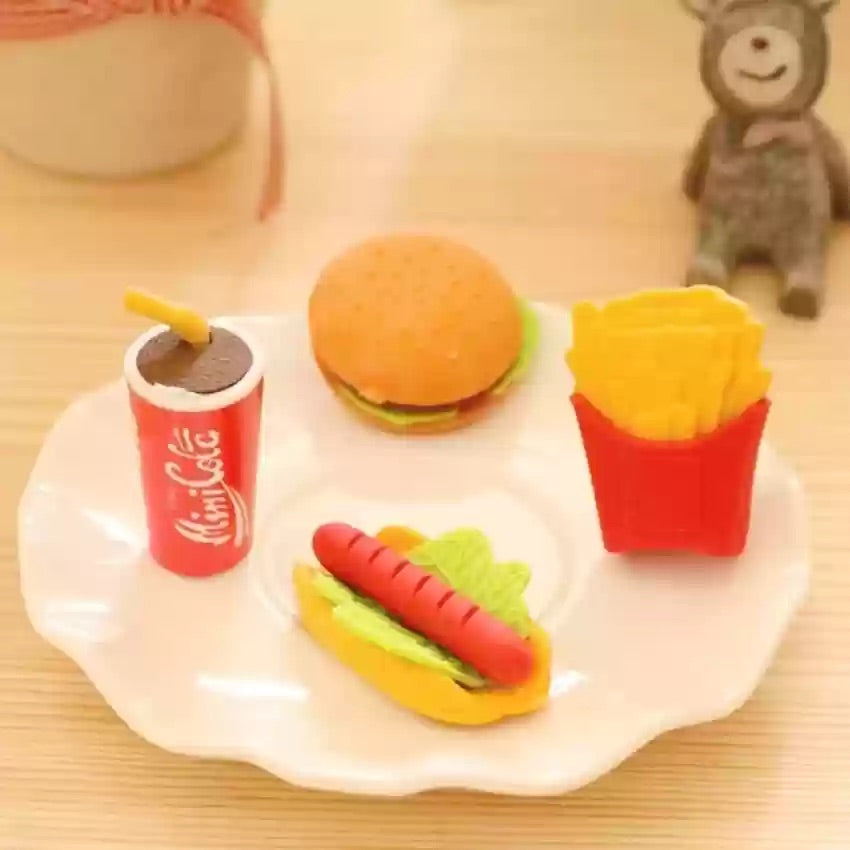 Fast Food Mini Eraser