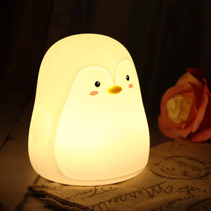 Penguin Silicone Touch Night Lamp