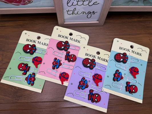 Spiderman Theme Bookmarks Set