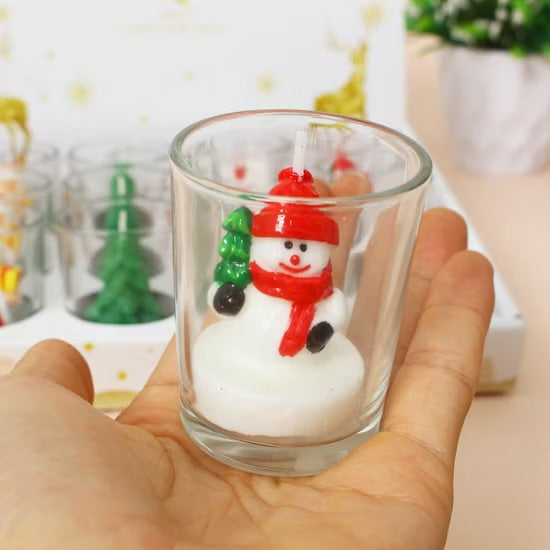 Christmas Glass Candle