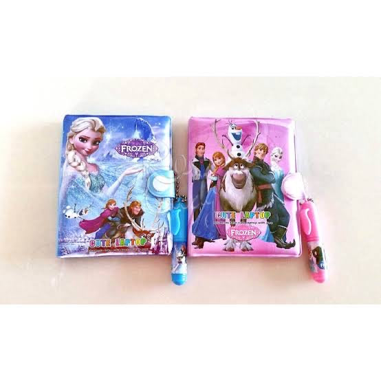 Cute Mini Frozen Theme Pocket Diary With Pen