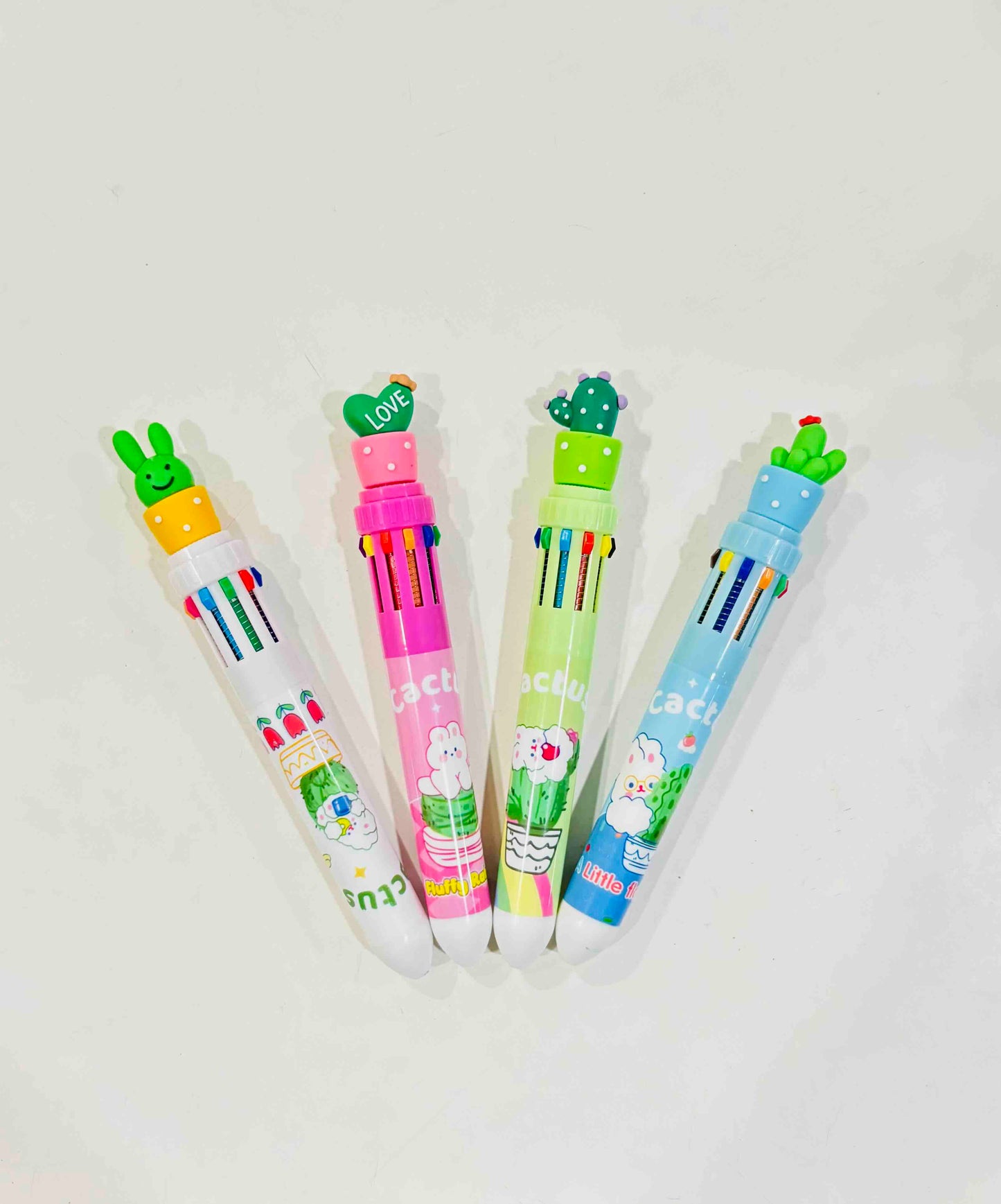 Cute Character Multicolor Pens Set | Kanjak Gift Pack