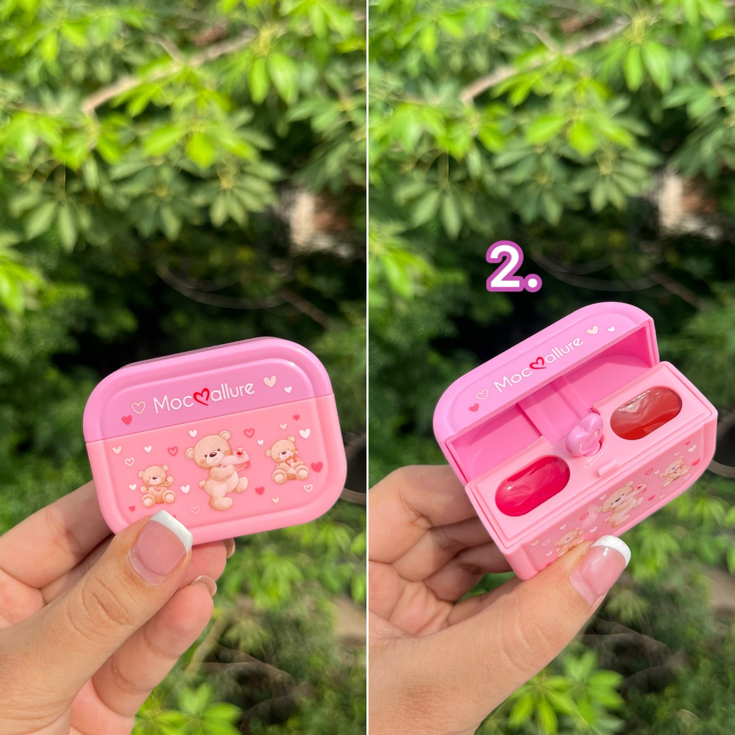 Teddy Airpods Case Lipstick