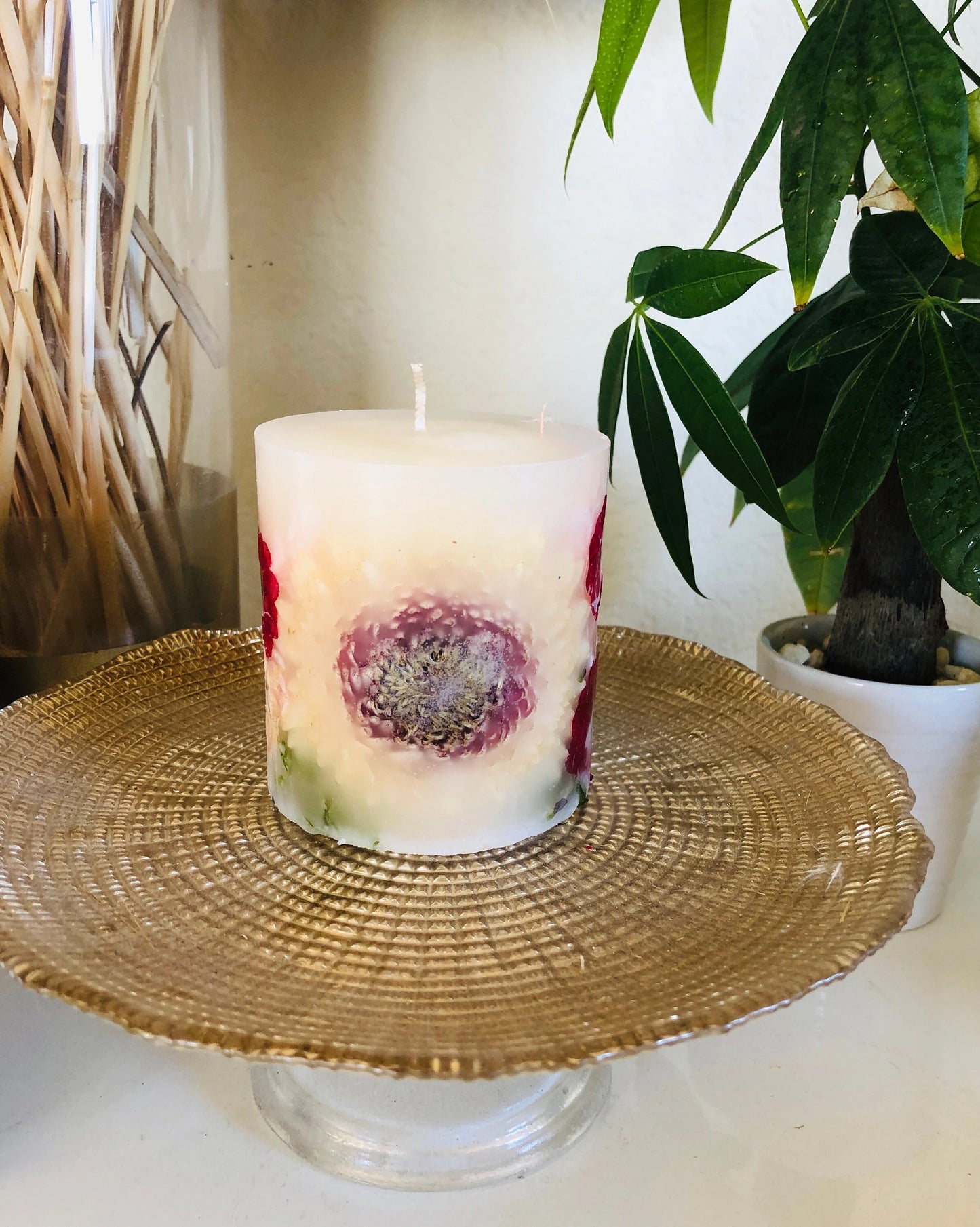 Handmade Flower wax scented candle