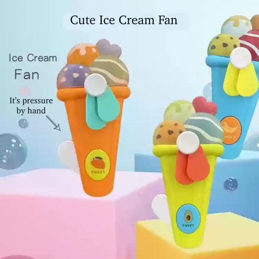 Ice Cream Fan/Manual Handfan