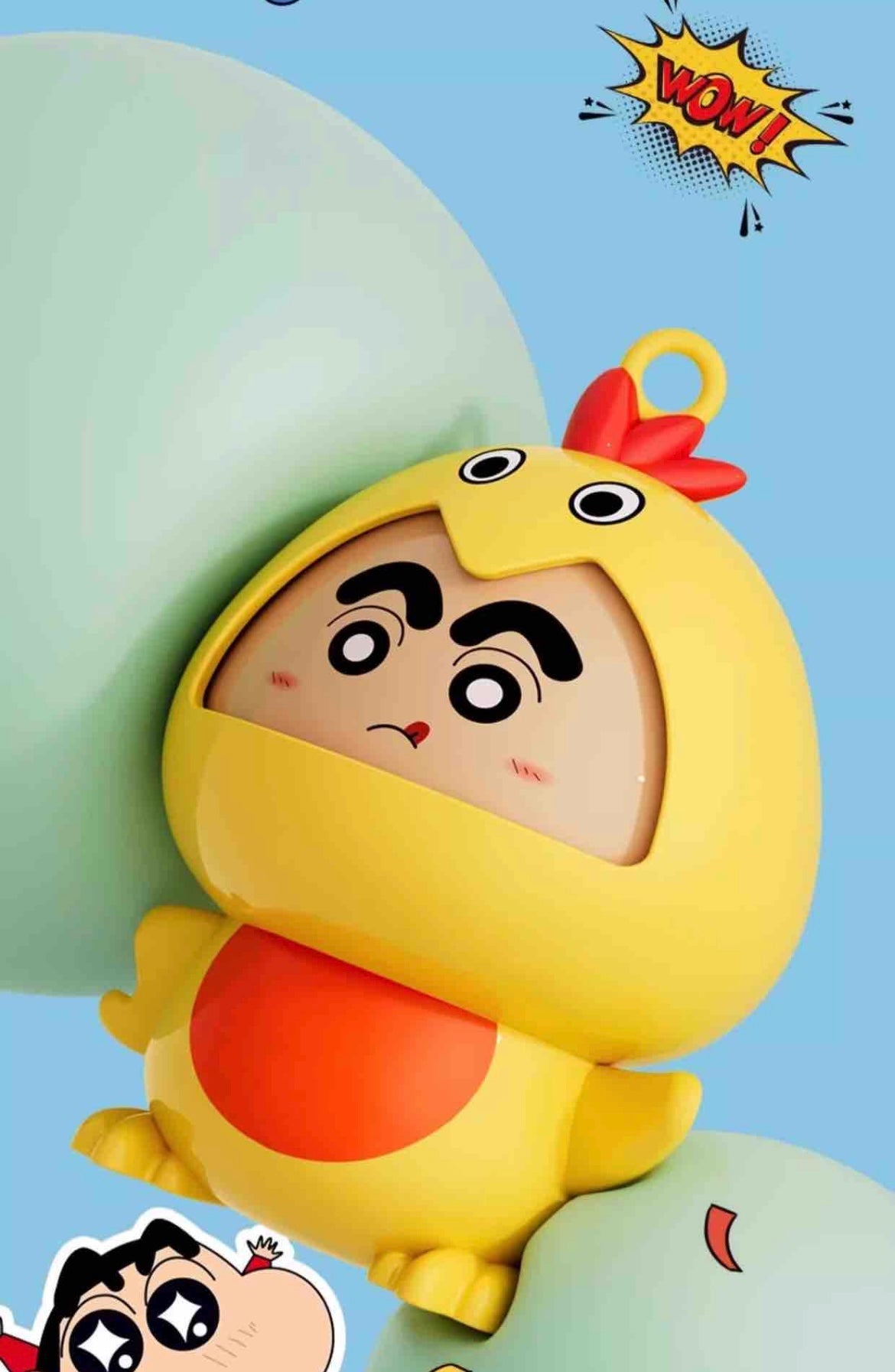 Mood Changing/ Rotating Shinchan with Keychain