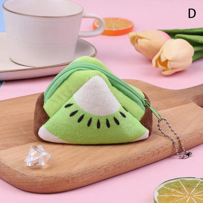 Cute Mini Fruit Plush Purse | coin Pouch