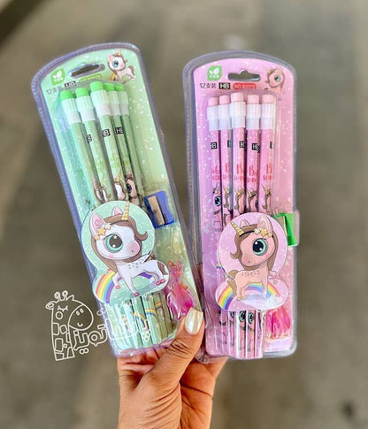 Unicorn HB Pencils Set