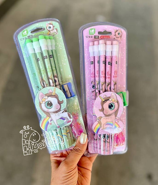 Unicorn HB Pencils Set