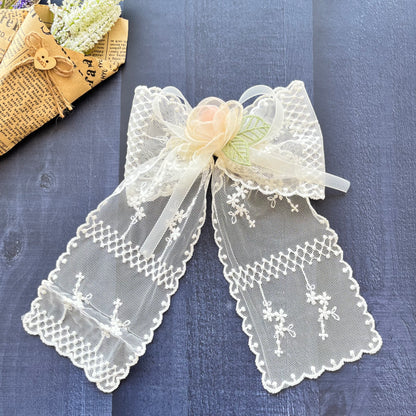 Korean Embroidered Net Bows